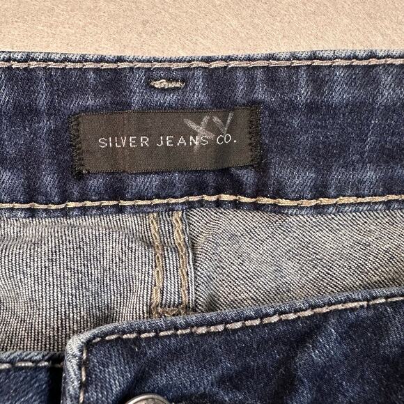 Silver Jeans Co Sukl Slim Boot Jeans WMN US22 High Rise Medium Wash Cotton Blend - Picture 4 of 6